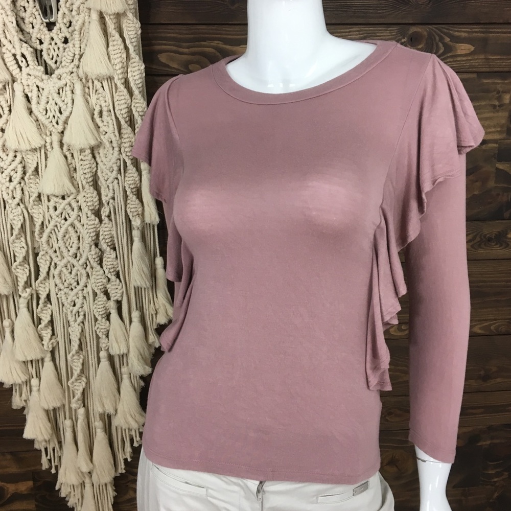 Madison & Berkeley |‎ Mauve Ruffle Blouse - Picture 5 of 6